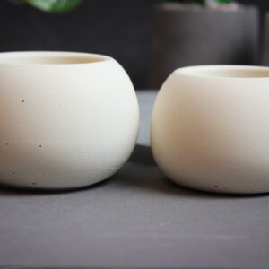 Betonowy zestaw świeczników na tealight