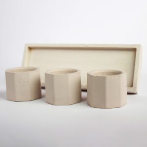 Betonowe Świeczniki na tealight z podstawką